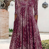 ELOWEN | MIDI DRESS WITH LONG SLEEVES CASUAL