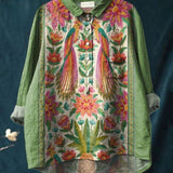 Nina | Tropical Peacock Shirt