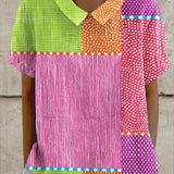 Vivian - Colorful Patchwork Blouse