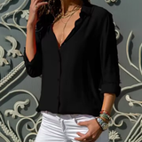 Gwen | Elegant Long Sleeve Chiffron Blouse