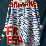 Amirah | Women's Vintage Fish Art Print Casual  Shirt