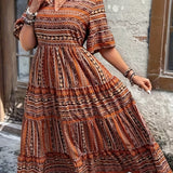 Joraine - Flowing Ethno Dress