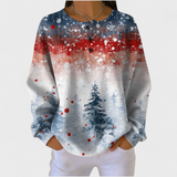 Jenna - Christmas Sweater with a Subtle Fir Tree Pattern