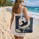 Elegant Quilted Ballerina Beach Bag