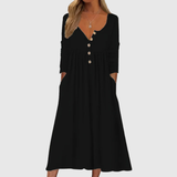ZARA | MIDI DRESS WITH BUTTONS IN FRONT