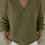 Linda | Relaxed V-Neck Sweater