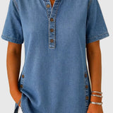 Nelle | Denim Blouse With Loose Fit