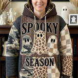 Spooky Patterned Ghosts Hoodie