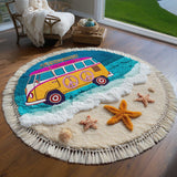 Round Beach Towel Free Spirit Van