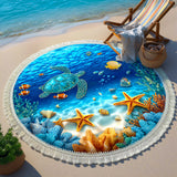 Round Beach Towel Ocean Breeze