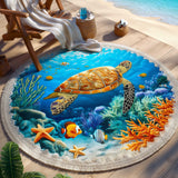 Round Beach Towel Ocean Breeze