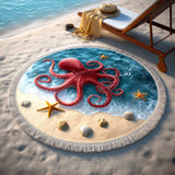 Round Beach Towel Ocean Breeze