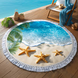 Round Beach Towel Ocean Breeze