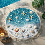 Round Beach Towel Pearl Shore