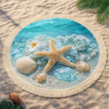Round Beach Towel Ocean Star