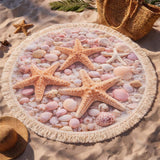 Round Beach Towel Ocean Star