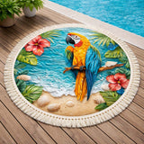 Tropical Round Beach Towel