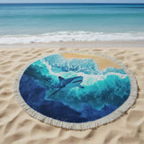 Round Beach Towel Sea Whisper