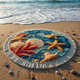 Round Beach Towel Sea Whisper
