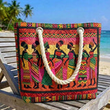 Quilted Beach Bag Melanin Queens