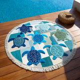 Round Beach Towel Tropic Nomad