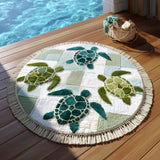 Round Beach Towel Tropic Nomad
