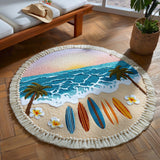 Round Beach Towel Sandy Haven