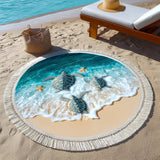 Round Beach Towel Sandy Haven