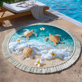 Round Beach Towel Sandy Haven