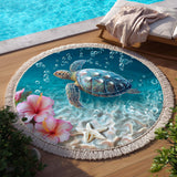 Round Beach Towel Sandy Haven