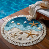 Round Beach Towel Shell Serenity