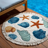 Round Beach Towel Shell Serenity