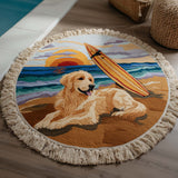 Round Beach Towel Golden Shore
