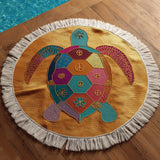 Round Beach Towel Turtle Soul