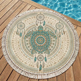 Round Beach Towel Soul Turtle