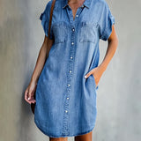 Helen™ | Button-Up Shirt Dress