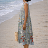Cara | Midi dress with wildflowers