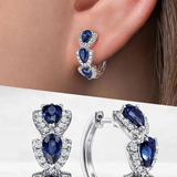 Seren | Sapphire Hoop Earrings