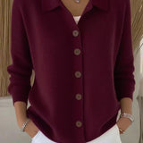 Gloria | Shawl Collar Button Cardigan
