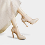 Evette | Leather Heels