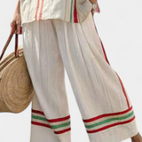 Truvane | Comfortable Boho Print Blouse & Loose-Fit Pants