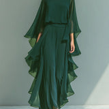 Aurelia | Elegant Flowing Evening Jumpsuit