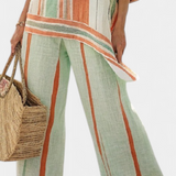 Bellmere | Elegant Asymmetrical Top & Wide-Leg Pants