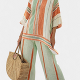 Bellmere | Elegant Asymmetrical Top & Wide-Leg Pants