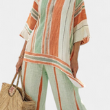 Bellmere | Elegant Asymmetrical Top & Wide-Leg Pants