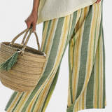 Ellowyn | Sophisticated Top & Striped Linen Pants
