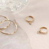 Elaro | Gold Drop Hoops