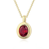 Joelle | Ruby Pendant Necklace
