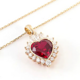 Imara | Ruby Heart Pendant