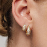 Juli | Pavé Huggie Hoops